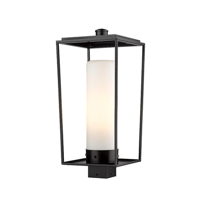 Z-Lite Sheridan 1 Light Outdoor Post Mount/Round, Black