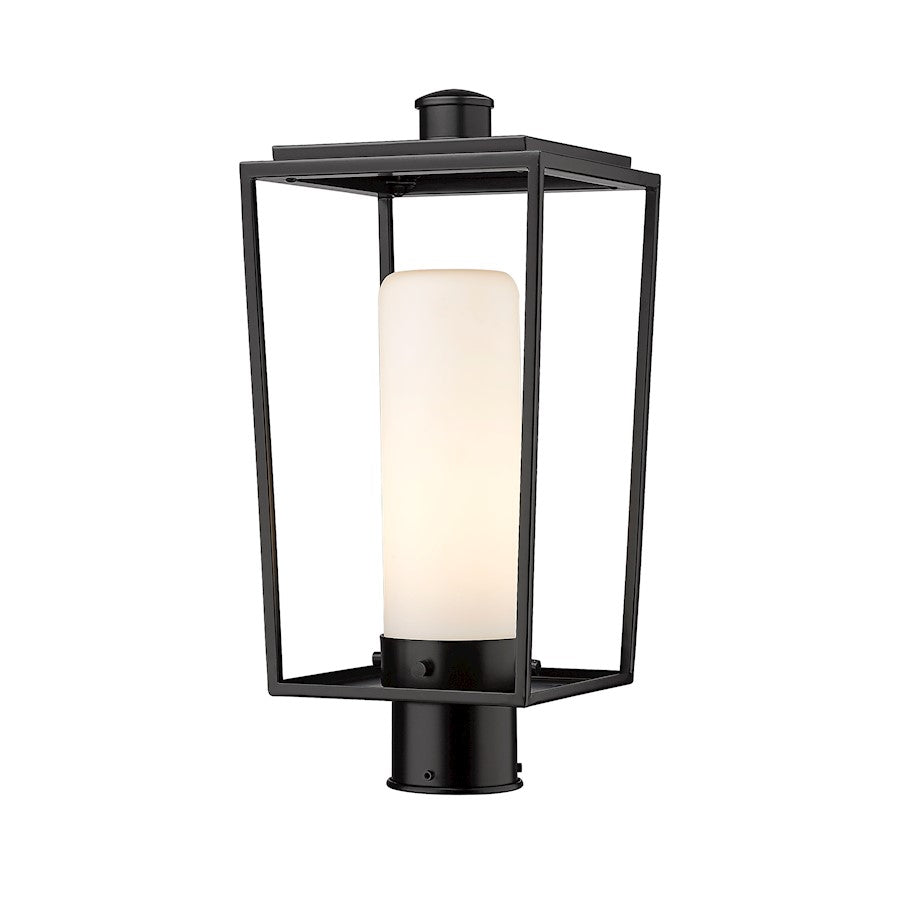 Z-Lite Sheridan 1 Light Outdoor Post Mount/Round, Black