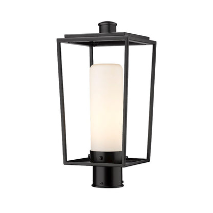 Z-Lite Sheridan 1 Light Outdoor Post Mount/Round, Black