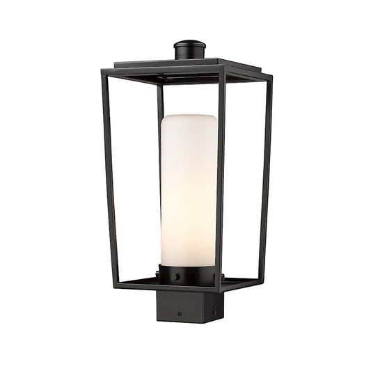 Z-Lite Sheridan 1 Light Outdoor Post Mount/Round, Black