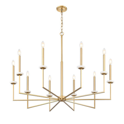 Z-Lite Gaultier 10 Light Chandelier, Mordern Gold