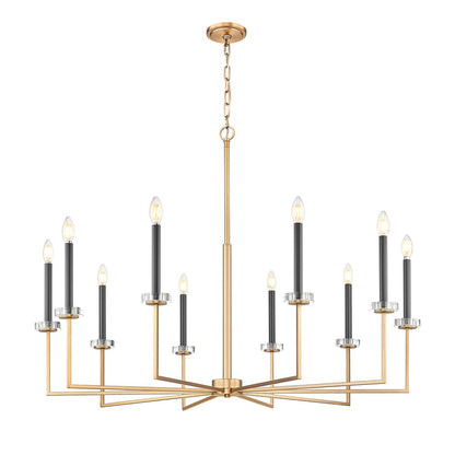 Z-Lite Gaultier 10 Light Chandelier, Mordern Gold