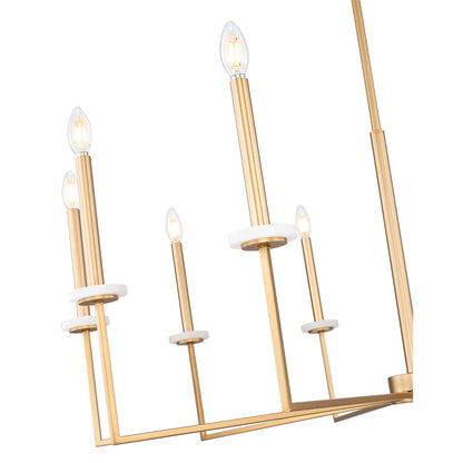 Z-Lite Gaultier 10 Light Chandelier, Mordern Gold
