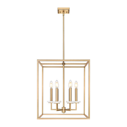 Z-Lite Gaultier 6 Light 22" Chandelier, Mordern Gold