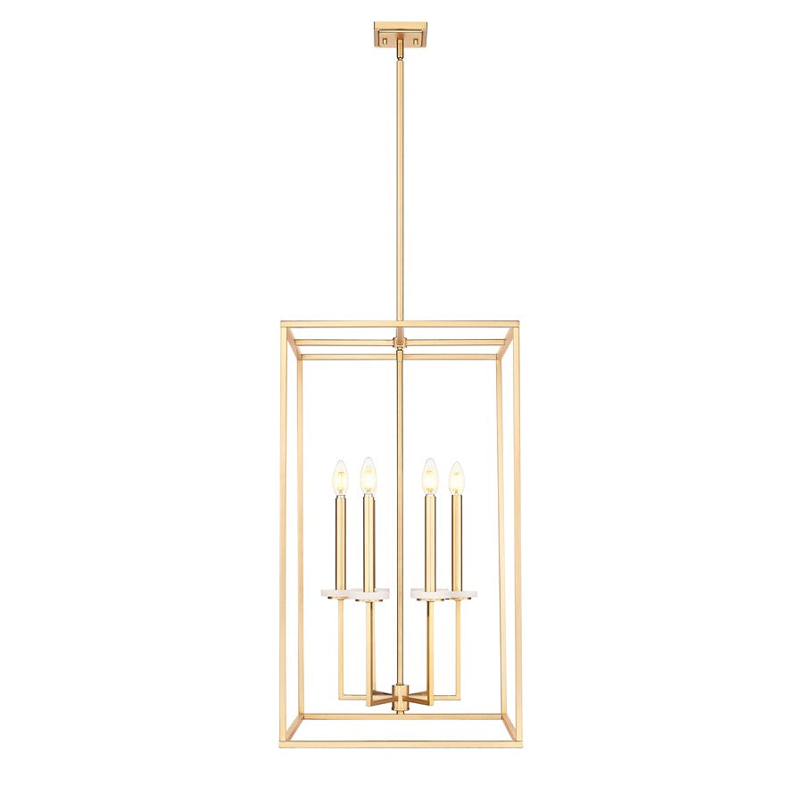 Z-Lite Gaultier 6 Light 33" Chandelier, Mordern Gold