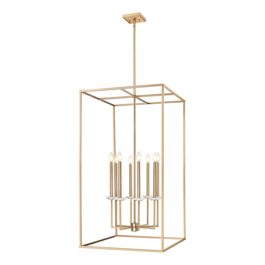 Z-Lite Gaultier 8 Light 45" Chandelier, Mordern Gold - 6100-44MGLD