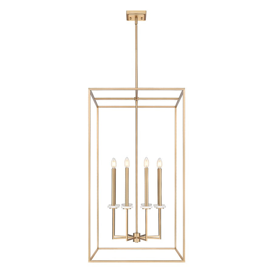Z-Lite Gaultier 8 Light 45" Chandelier, Mordern Gold