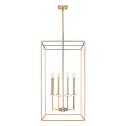 Z-Lite Gaultier 8 Light 45" Chandelier, Mordern Gold