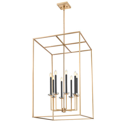 Z-Lite Gaultier 8 Light 45" Chandelier, Mordern Gold