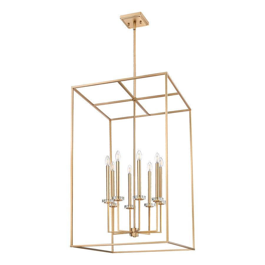 Z-Lite Gaultier 8 Light 45" Chandelier, Mordern Gold