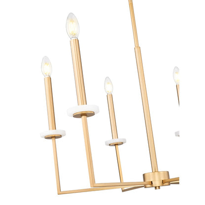 Z-Lite Gaultier 6 Light Chandelier, Mordern Gold