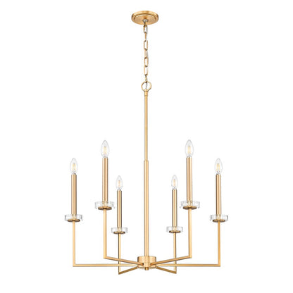 Z-Lite Gaultier 6 Light Chandelier, Mordern Gold