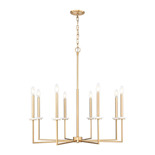Z-Lite Gaultier 8 Light Chandelier, Mordern Gold - 6100-8MGLD
