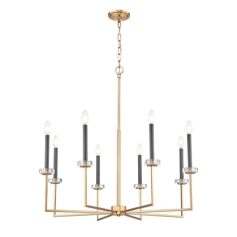 Z-Lite Gaultier 8 Light Chandelier, Mordern Gold