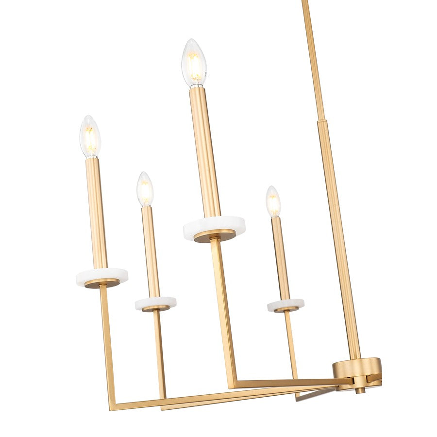 Z-Lite Gaultier 8 Light Chandelier, Mordern Gold