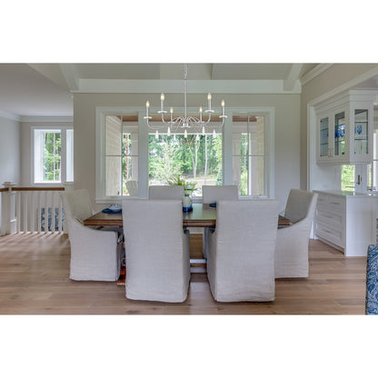 Z-Lite Toussant 6 Light 32" Chandelier, Brushed Nickel