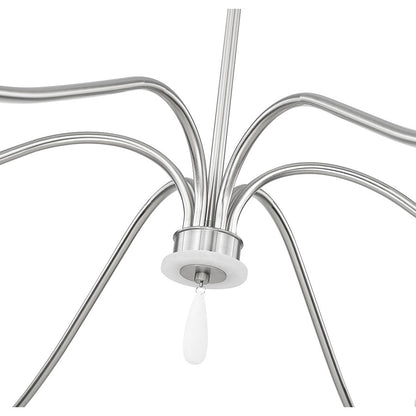Z-Lite Toussant 6 Light 63" Chandelier, Brushed Nickel