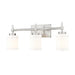 Z-Lite Cadoc 3 Light 23.5" Vanity, Brushed Nickel/Gloss Opal - 622-3V-BN