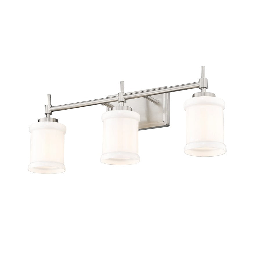 3 Light 23.5" Bathroom Vanity Light, Brushed Nickel