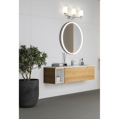 3 Light 23.5" Bathroom Vanity Light, Chrome