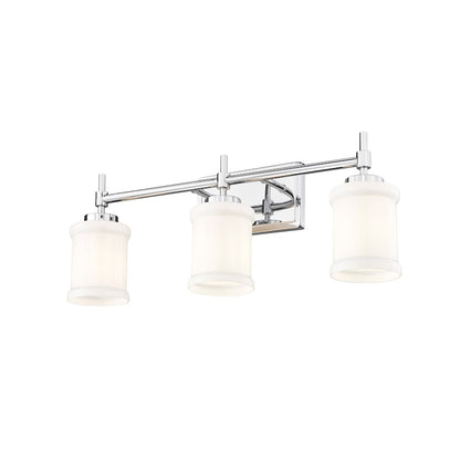 3 Light 23.5" Bathroom Vanity Light, Chrome