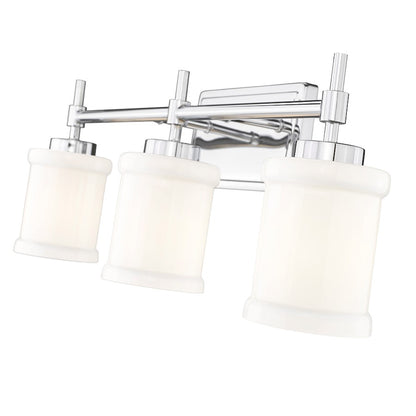 3 Light 23.5" Bathroom Vanity Light, Chrome