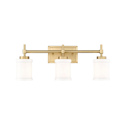 3 Light 23.5" Bathroom Vanity Light, Modern Gold