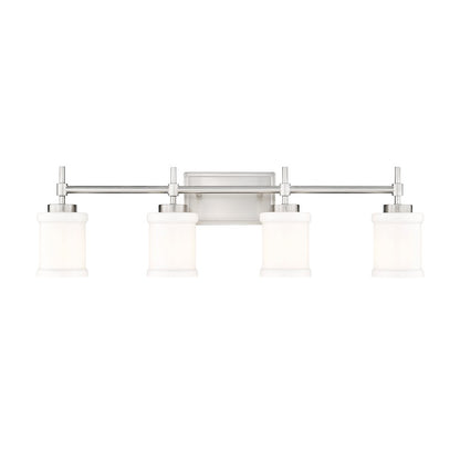 4 Light 31.5" Bathroom Vanity Light, Brushed Nickel