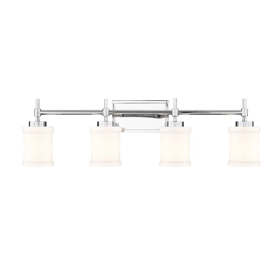 4 Light 31.5" Bathroom Vanity Light, Chrome