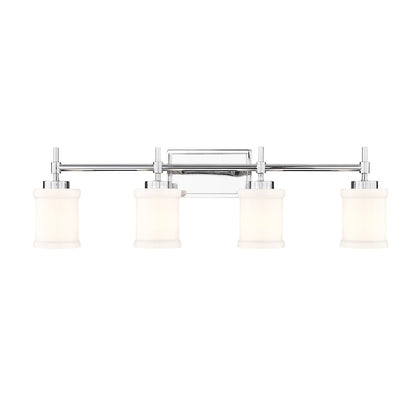 4 Light 31.5" Bathroom Vanity Light, Chrome