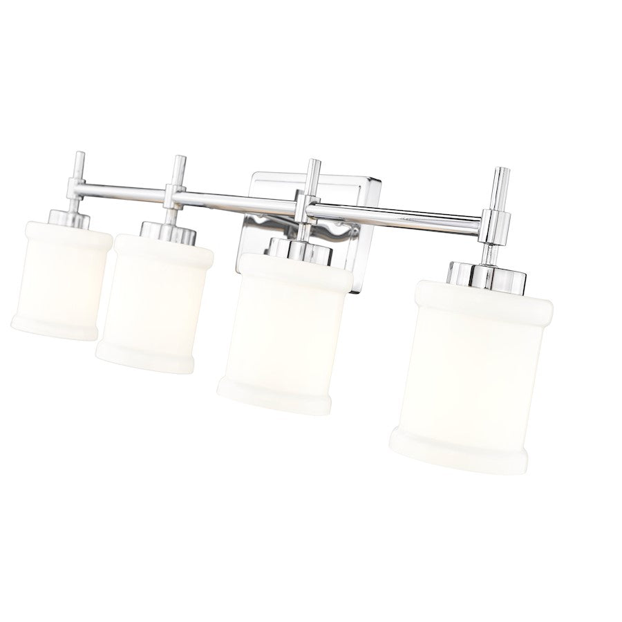 4 Light 31.5" Bathroom Vanity Light, Chrome