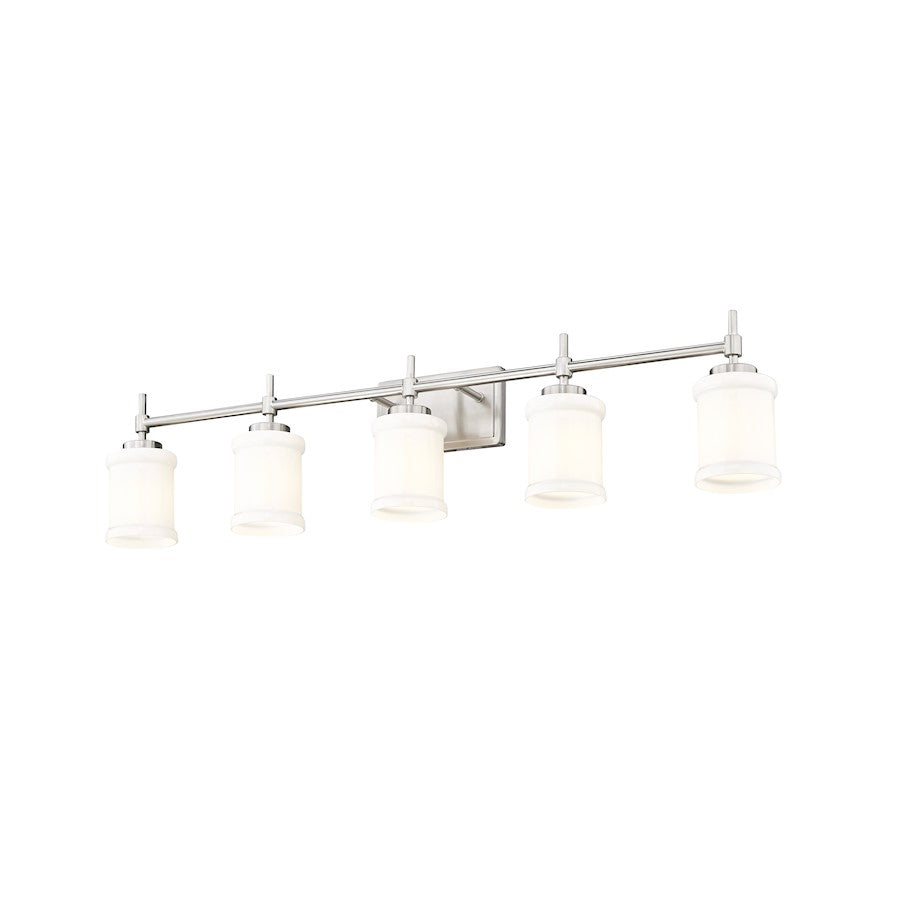 5 Light 40.5" Bathroom Vanity Light, Brushed Nickel