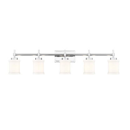 5 Light 40.5" Bathroom Vanity Light, Chrome