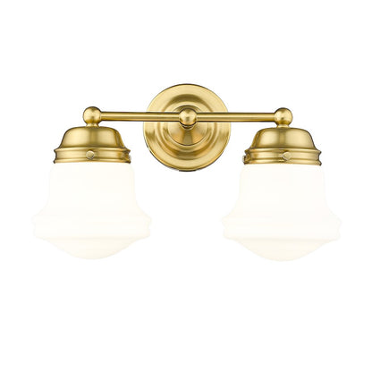 2 Light Bathroom Vanity Light, Luxe Gold