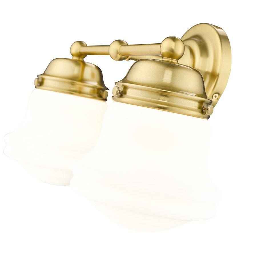 2 Light Bathroom Vanity Light, Luxe Gold