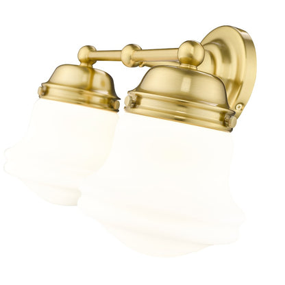 2 Light Bathroom Vanity Light, Luxe Gold