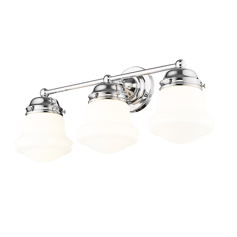 3 Light Bathroom Vanity Light, Chrome