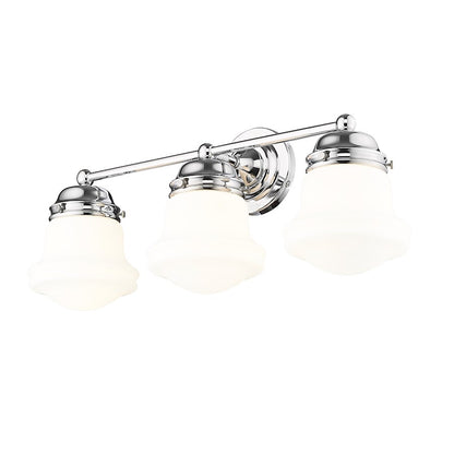 3 Light Bathroom Vanity Light, Chrome