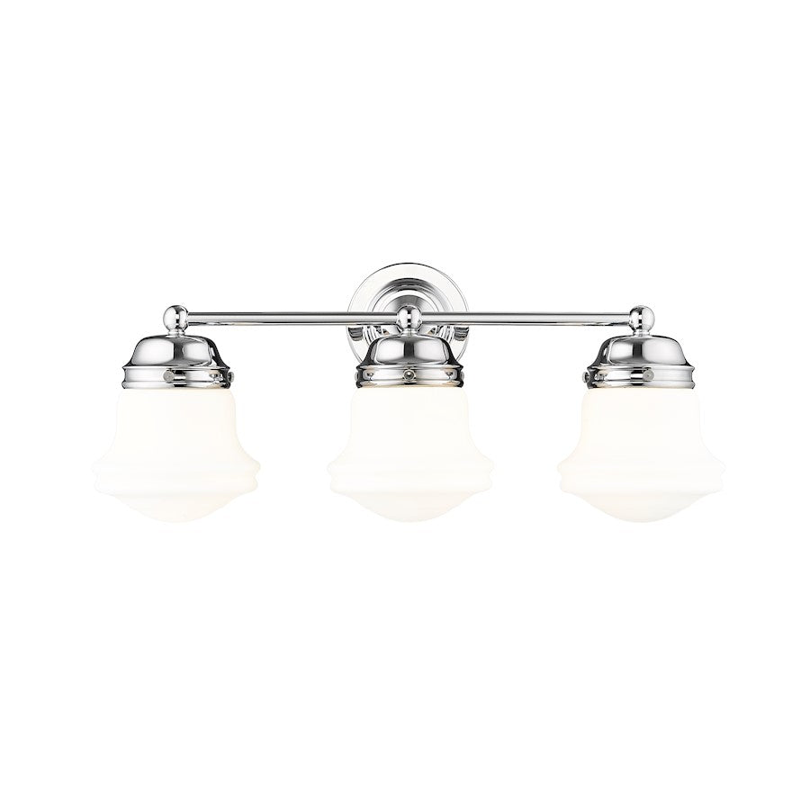 3 Light Bathroom Vanity Light, Chrome