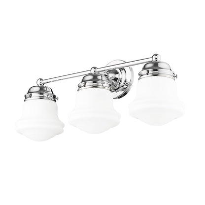 3 Light Bathroom Vanity Light, Chrome