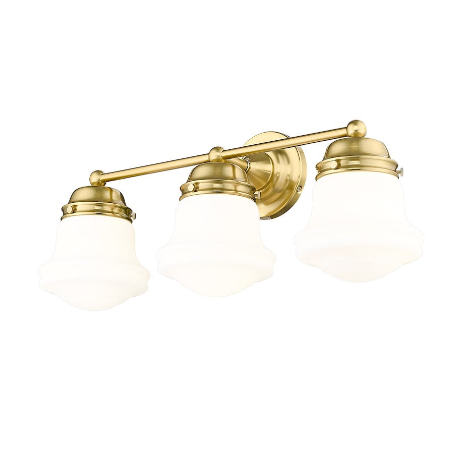 3 Light Bathroom Vanity Light, Luxe Gold