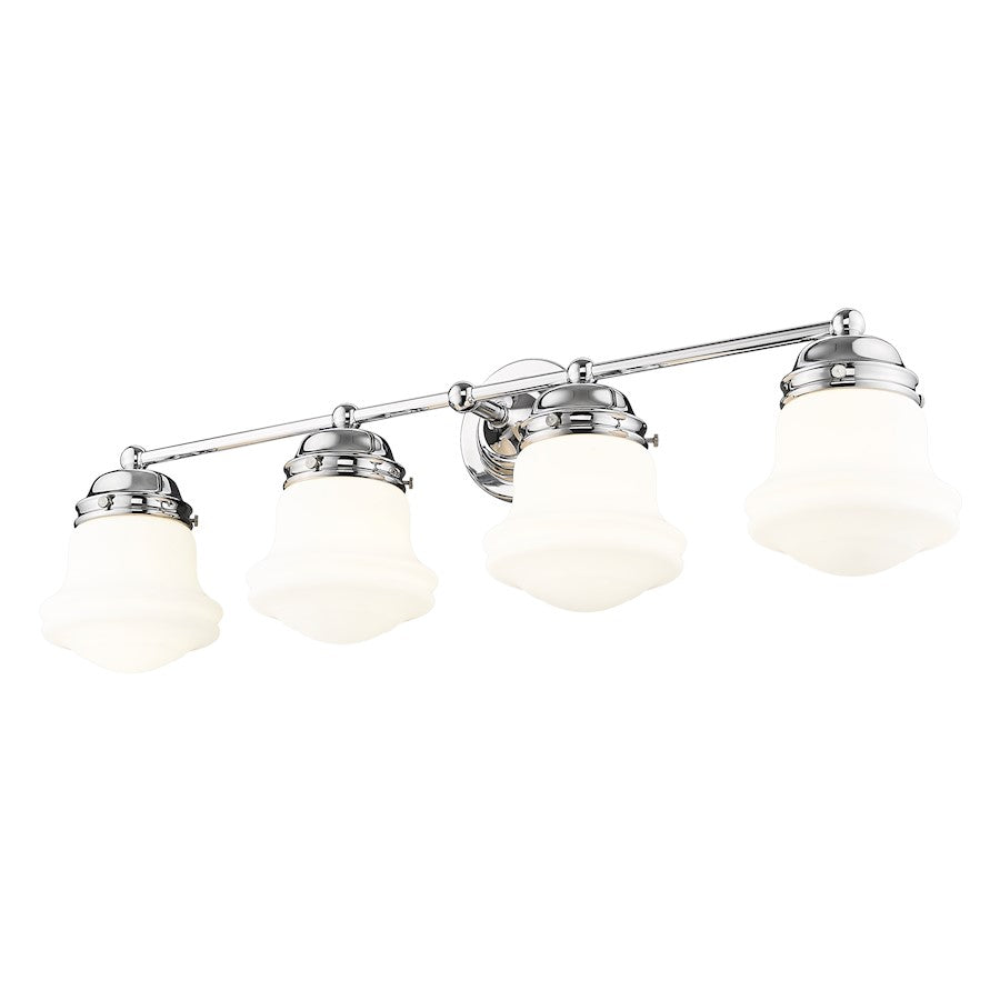 4 Light Bathroom Vanity Light, Chrome