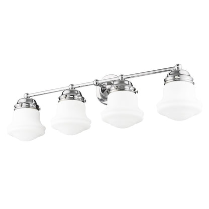 4 Light Bathroom Vanity Light, Chrome