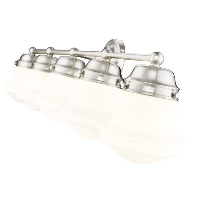 5 Light Bathroom Vanity Light, Brushed Nickel