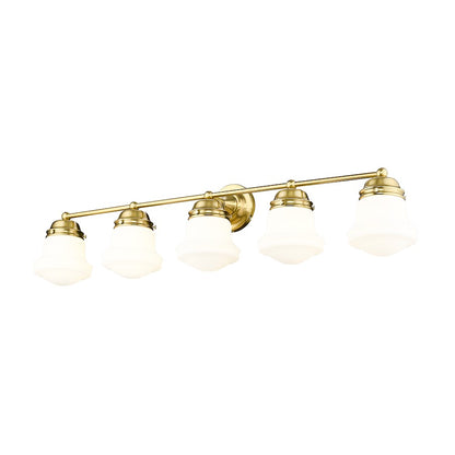 5 Light Bathroom Vanity Light, Luxe Gold