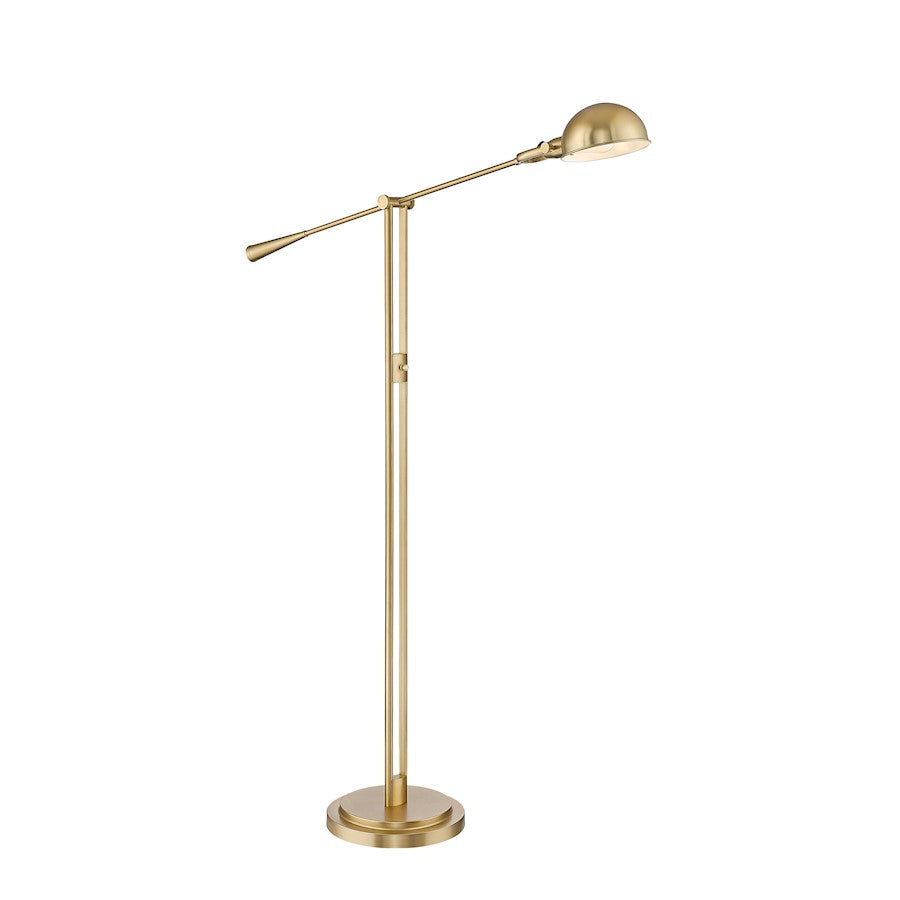 Z-Lite Grammercy Park 1 Light Floor Lamp, Heritage Brass