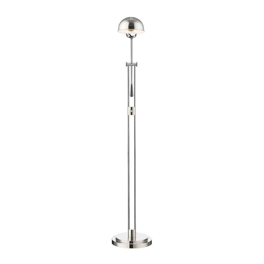 Z-Lite Grammercy Park 1 Light Floor Lamp, Polished Nickel