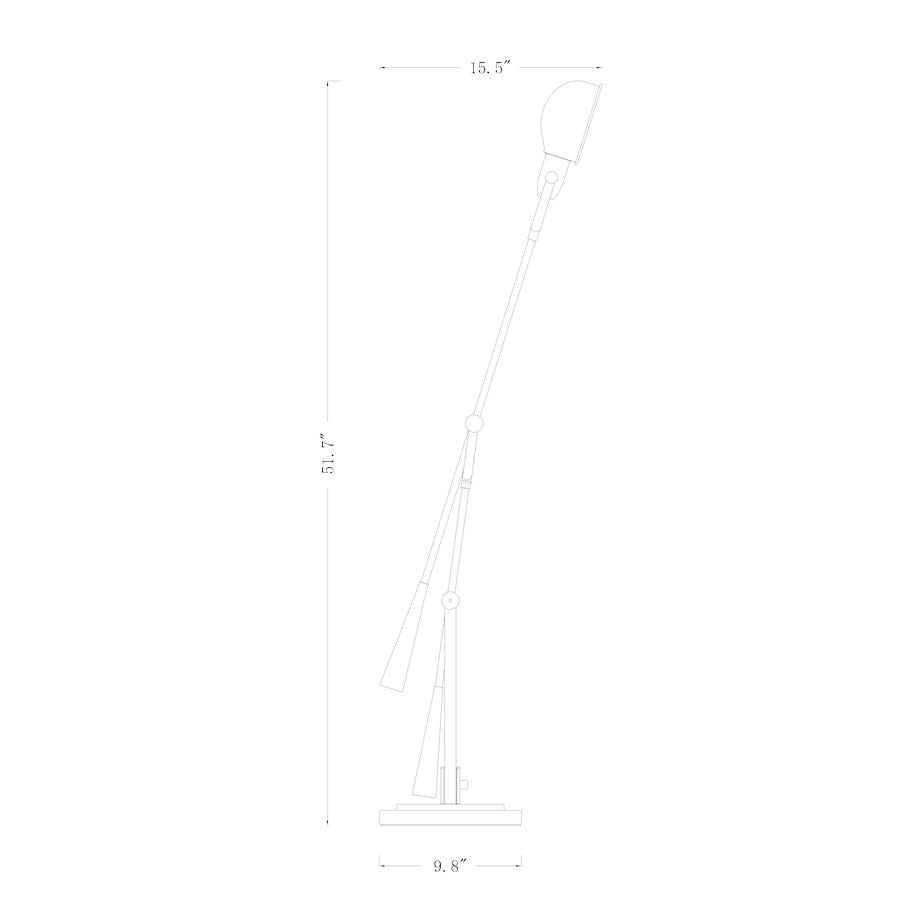 Grammercy Park Table Lamp, Polished Nickel