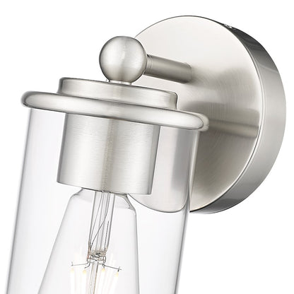 1 Light Bathroom Vanity Light, Brushed Nickel