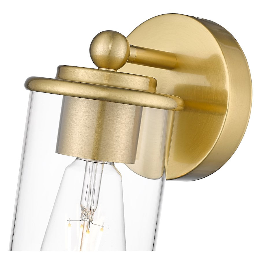 1 Light Bathroom Vanity Light, Luxe Gold
